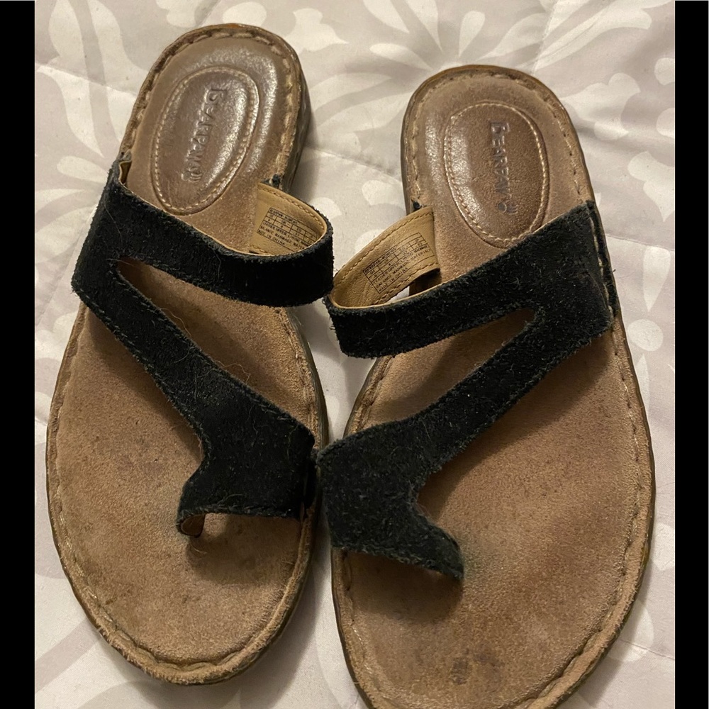Bearpaw Comfort Slip On Suede Sandals